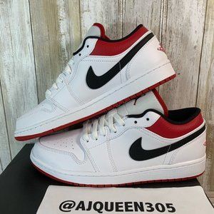 Air Jordan 1 Low white/gym red black Men’s